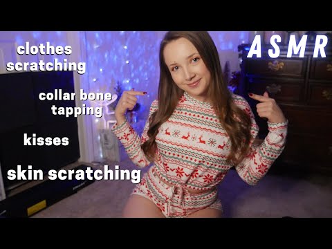 ASMR Body Triggers In Christmas PJs! (fast & aggressive)