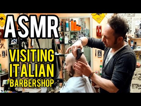 VISITING A PROFESSIONAL ITALIAN BARBERSHOP | HAIR CLIPPERS SOUND | ASMR VIDEO