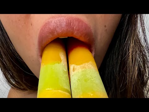 ASMR Licking popsicles | I will make you feel something after watching this one😉