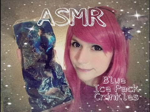 ASMR Blue Ice Pack Crinkles . Whispering