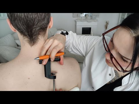 [ASMR] His Shoulder Has To Endure Weird Tests & Examinations