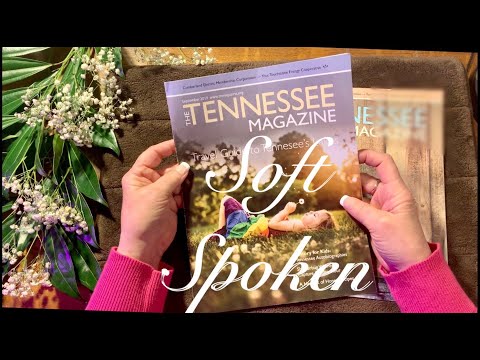 ASMR Tennessee Magazines show & tell (Soft Spoken) Crinkly page turning