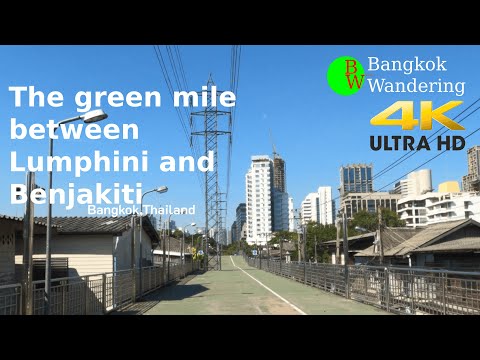 #ASMR [ 4K ] Walking BKK Thailand | The green mile between Lumphini and Benjakiti