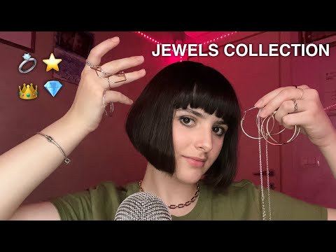 ASMR My Jewelry Collection💍 (+ ring sounds & gum chewing)