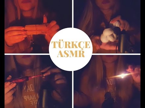 Türkçe ASMR | Triggerlar | Tıkırtı, Hışırtı, Takı, Kibrit, Köpük vs