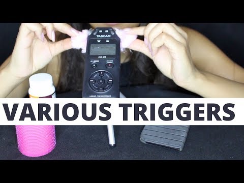 ASMR TRIGGERS (VARIOUS OBJECTS AND MOUTH SOUNDS) (NO TALKING)