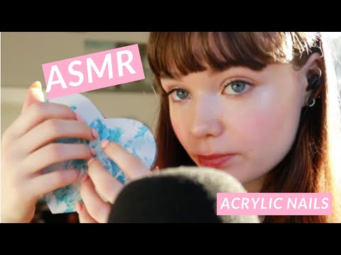 ASMR Acrylic Nails Tapping & Whisper💤