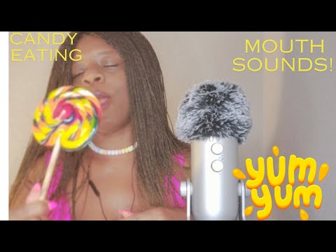 ASMR Eating Candy. Lots of mouth sounds and soft spoken talking