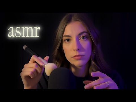 ASMR "Guess the Word" Microphone Brushing/Tracing (Eyes Closed) Soft Spoken/Whisper