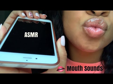 ASMR | Mouth Sounds 👄 & iPhone Tapping (Up Close)