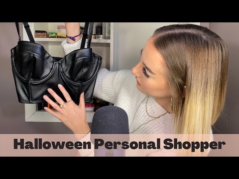 ASMR | Halloween Personal Shopper | role play, fabric sounds, writing, & whispering