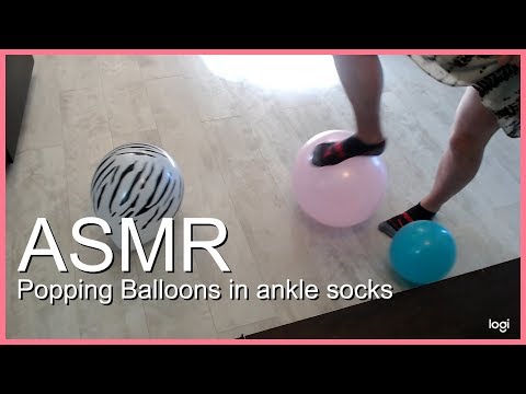 Popping Balloons in ankle socks