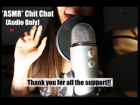 ASMR CHIT CHAT - THANK YOU TO MY VIEWERS & GET TO KNOW ME A LIL BIT (AUDIO ONLY, TESTING MIC)
