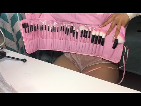 RELAXING TINGLY ASMR MAKEUP BRUSHES UNBOXING 💖📦