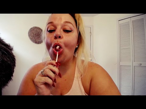 ASMR | Lollipop Licking and sucking | WET Mouth Sounds