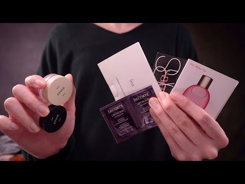 [ASMR]化粧品サンプルでメイクしていきます、おやすみなさい💤 - Doing Your Makeup with sample products(No Talking)