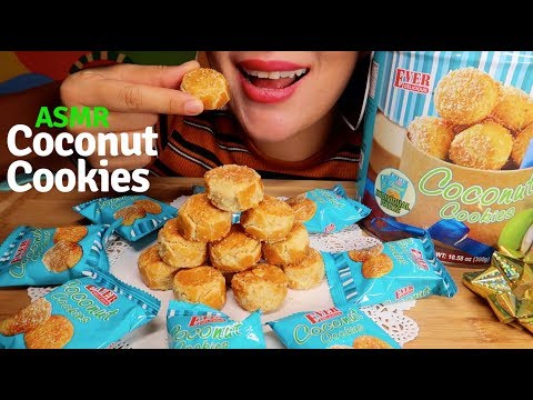 ASMR Coconut Cookies mukbang | 코코넛 쿠키 먹방 | **Eating Sound 리얼사운드