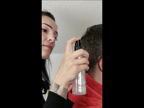 Spray Bottles Testing On Hair ASMR #Shorts