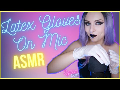 ASMR Latex glove on mic. Blue Yeti cover touching and scratching with gloves + oil (No talking)