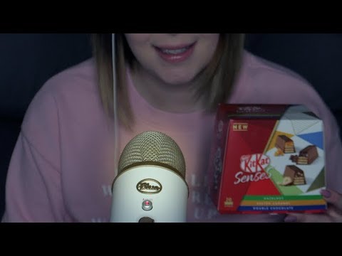 ASMR Chocolate Eating Mouth Sounds, Tapping & Whispering