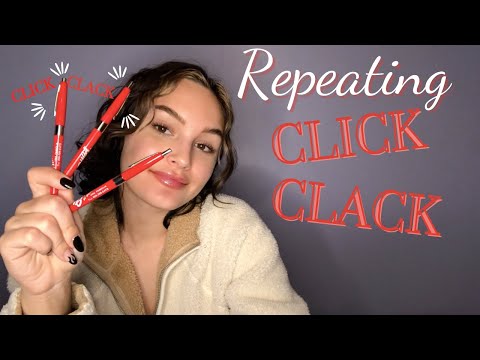 ASMR Repeating Clickity Clack + Tinglely Clicking Sounds