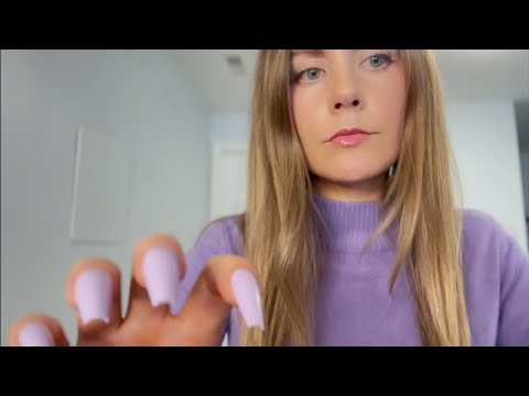 Tingly Invisible Scratching (No Talking ASMR) On Your Face and Mine