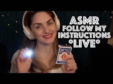 ASMR | Follow My Instructions Live