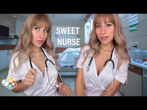 Flirty Nurse Cranial Nerve Exam / Enfermera Prueba Craneal ASMR
