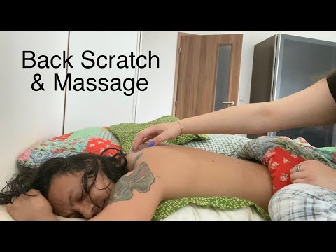 ASMR Relaxing Back Scratch & Massage | Skin Scratching | Lotion Sounds