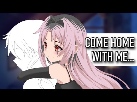 Piggybacking A Drunk Goth Home (Caught In The Rain Roleplay)