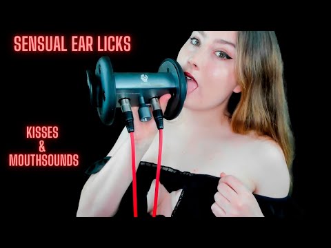ASMR - THE ONLY EAR LICKING VIDEO YOU'LL EVER NEED - Slow ear licks and kisses