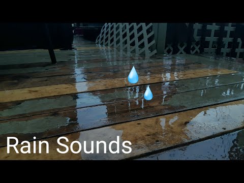 ASMR | rain sounds with camera tapping