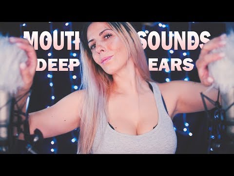 ASMR - DEEP EAR ATTENTION  M0UTH S0UNDS (Close-Up Whispers) SkSkSk, TicTicTic