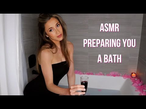 ASMR Preparing You a Bath + Giveaway Winner 💕 whispered, water sounds, personal attention...