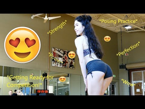 Getting Ready for the Competition! - Fitness and Physique Bodybuilding Posing Practice