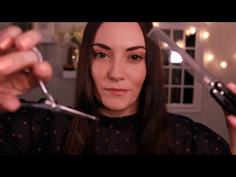 [ASMR] Men's Pampering 💈 Barbershop Roleplay (beard trim, shave, brow plucking, personal attention)