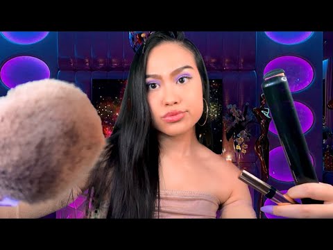 ASMR Protective Friend Does Your Makeup + Hair For Date w/ TOXIC Ex | Fast and Aggressive -No Gum RP
