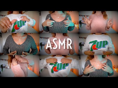 ASMR aggressive shirt scratching on 3 different shirts | 40+ minutes [NO TALKING 🤫]