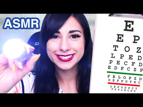 ASMR Eye Doctor Exam and Glasses Fitting Roleplay (Soft spoken, Light triggers, Personal Attention)