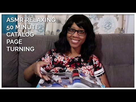ASMR RELAXING 50 MINUTE CATALOG PAGE TURNING
