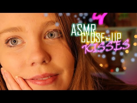 ASMR - CLOSE UP KISSES FOR SLEEP AND RELAXATION - Personal attention 💕