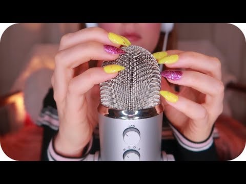 1Hr No Talking ASMR Blue Yeti Tapping and Scratching ~