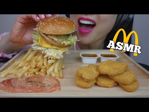 ASMR FAVOURITE MEAL AT McDonald's *BIG MAC + CHCKEN NUGGETS (EATING SOUNDS) NO TALKING | SAS-ASMR