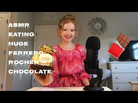 ASMR~ Eating GIANT Ferrero Rocher Chocolate 🍫