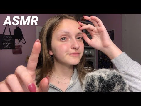 ASMR Tracing and Over-Analyzing My Face (Close Up Whisper)