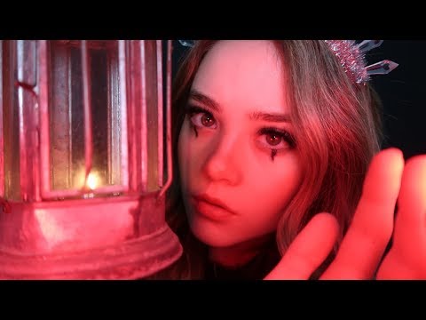 ASMR DARK PRINCESS HEALS YOU ROLEPLAY! Face Touching, Oil, Liquid Sounds, Slow Whispering