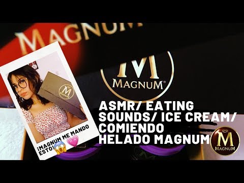ASMR/ Comiendo helado crujiente/ Eating Sounds/ Helado Magnum/ Andrea ASMR 🦋
