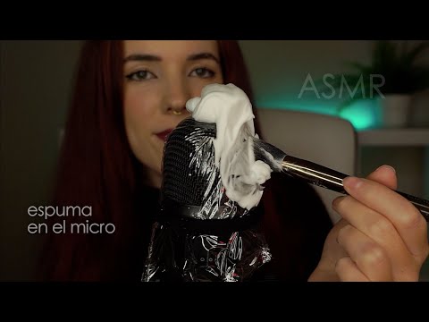 ASMR 🧼 con ESPUMA de afeitar | SUPER RELAJANTE | shaving cream asmr