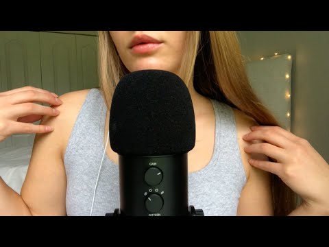 ASMR tingly triggers | skin scratching, collarbone tapping, shirt scratching +