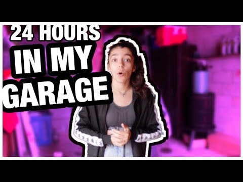 I Spent 24 Hours Living In My Garage (Overnight Challenge)